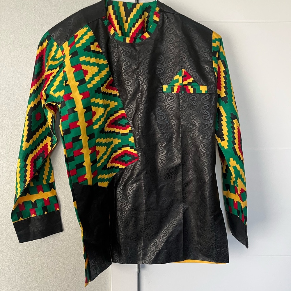 Colorful Patterned Long Sleeve Shirt